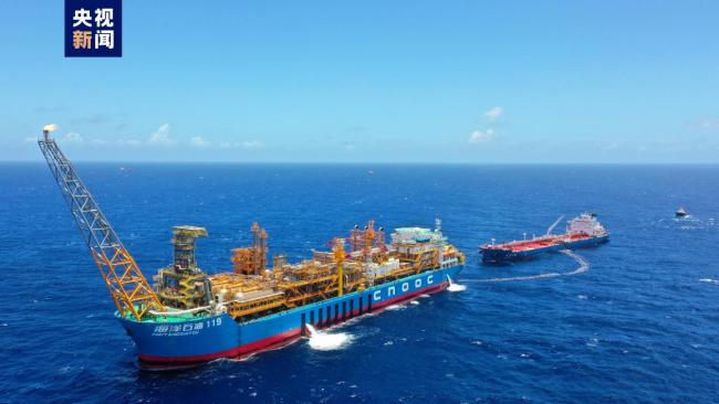 我國自主(zhu)開發深水油(you)田群原油産(chǎn)量突破1000萬噸(dūn)